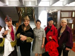 Kate Ross with four of the Advanced Style ladies 